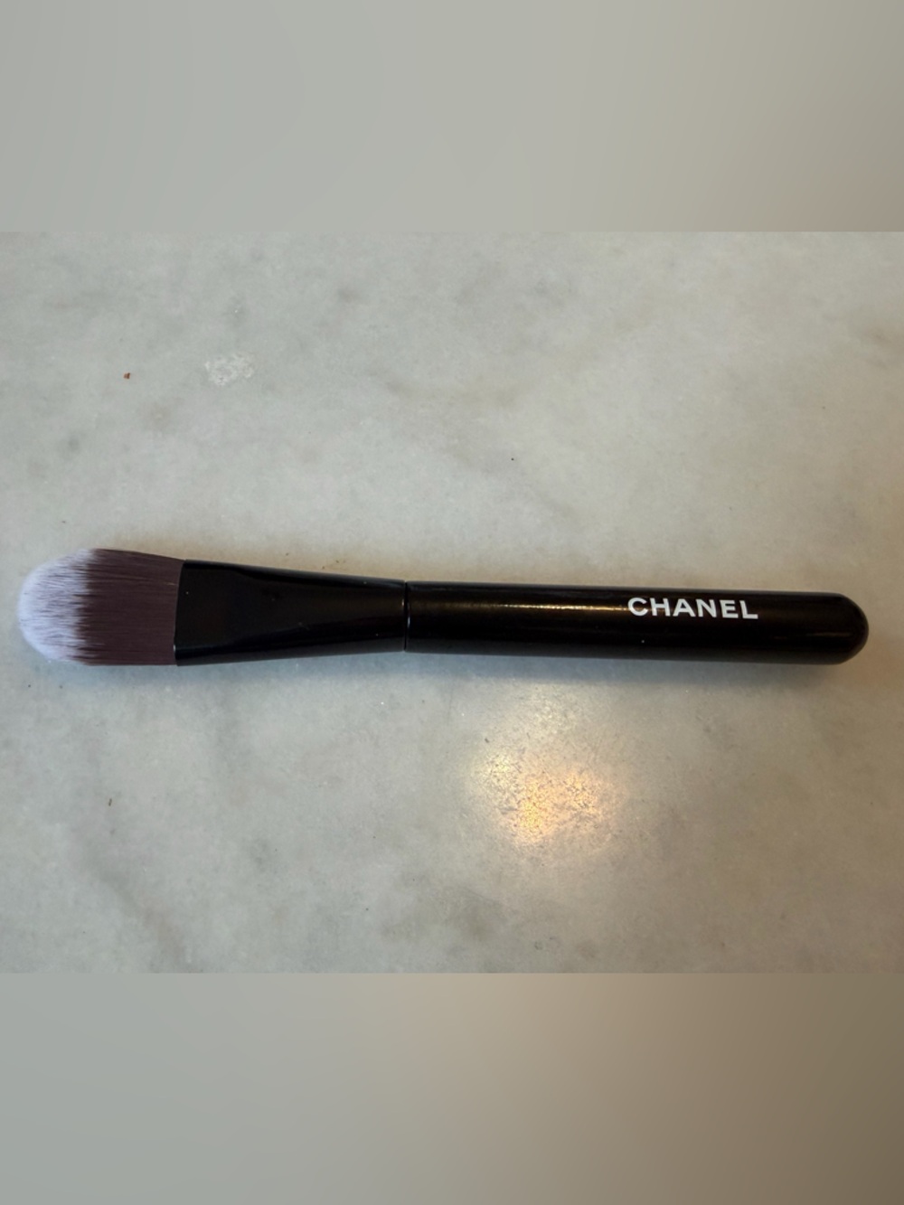Authentic CHANEL Black and White Hair Foundation Brush